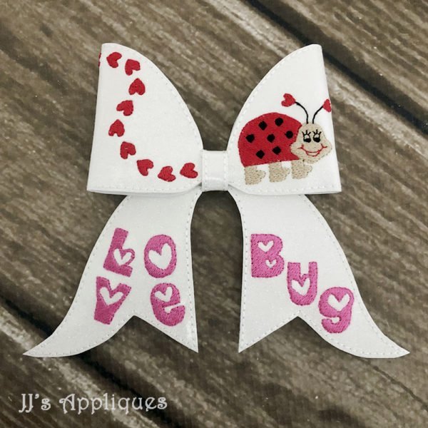Love bug cheer bow