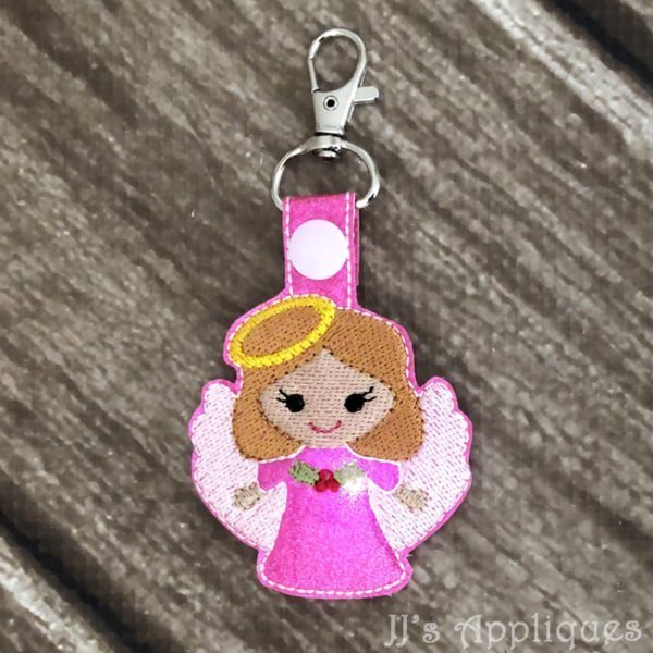 Flashing Angel Girl Key Fob