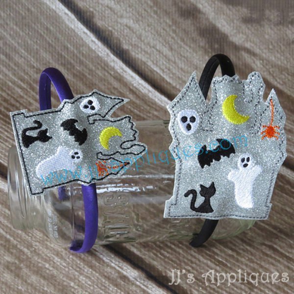 Haunted House Feltie Headband Slide