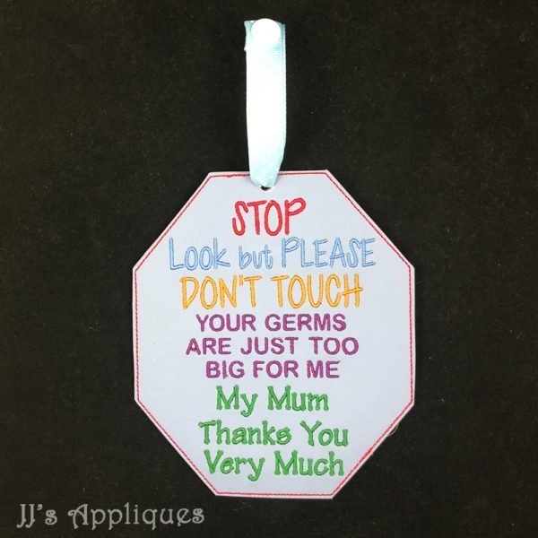 Stop Look but Don't Touch Baby Tag for Mum