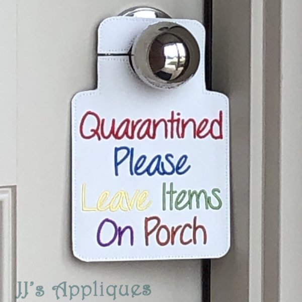 Quarantined Door Hanger