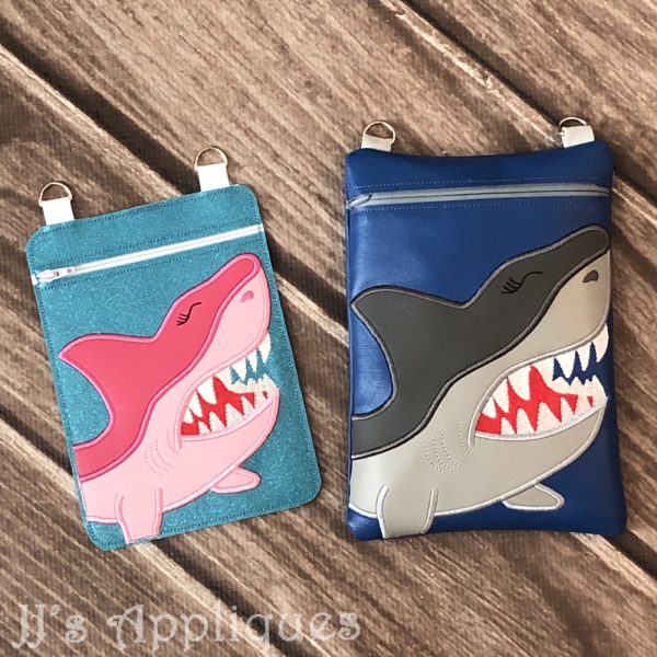 Shark Vinyl Zipper Purse - Image 2