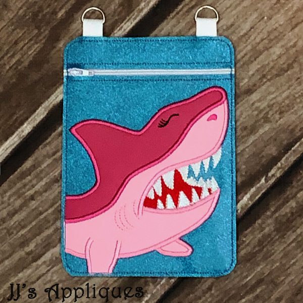 Shark Vinyl Zipper Purse - Image 3