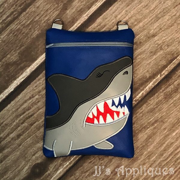 Shark Vinyl Zipper Purse - Image 4