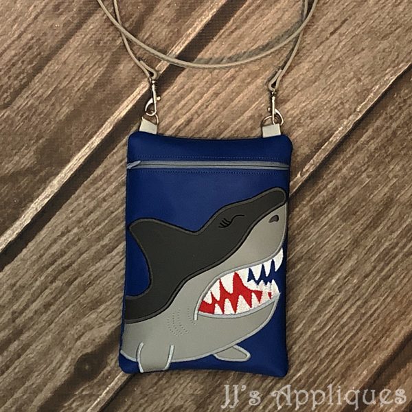 Shark Vinyl Zipper Purse - Image 6