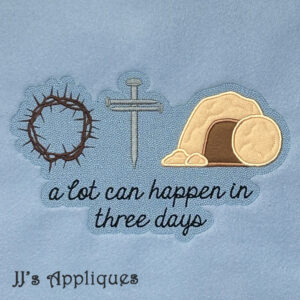 A Lot Can Happen in Three Days Blanket Saying