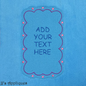 Scallop Edge Frame Knockdown Stitch Blank