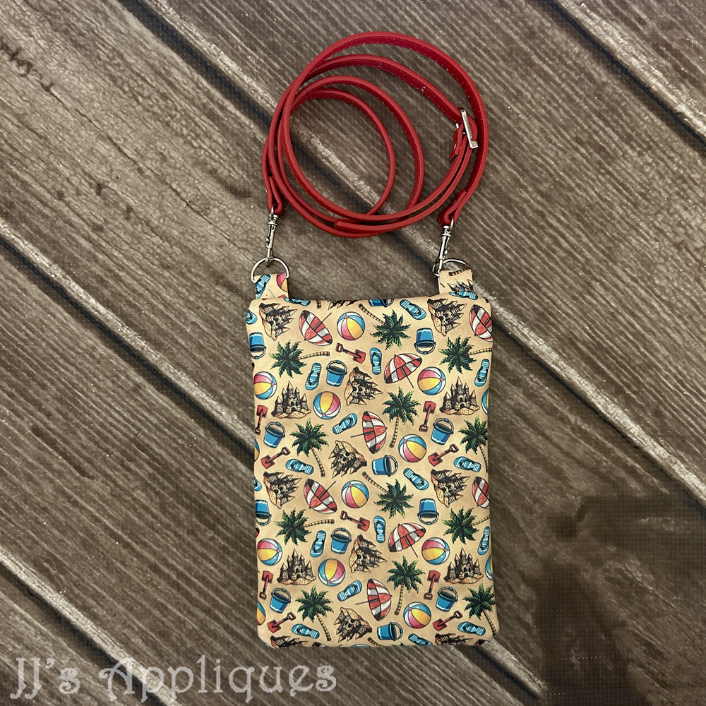 Beach Party Vinyl Zipper Purse - Lined - Image 2