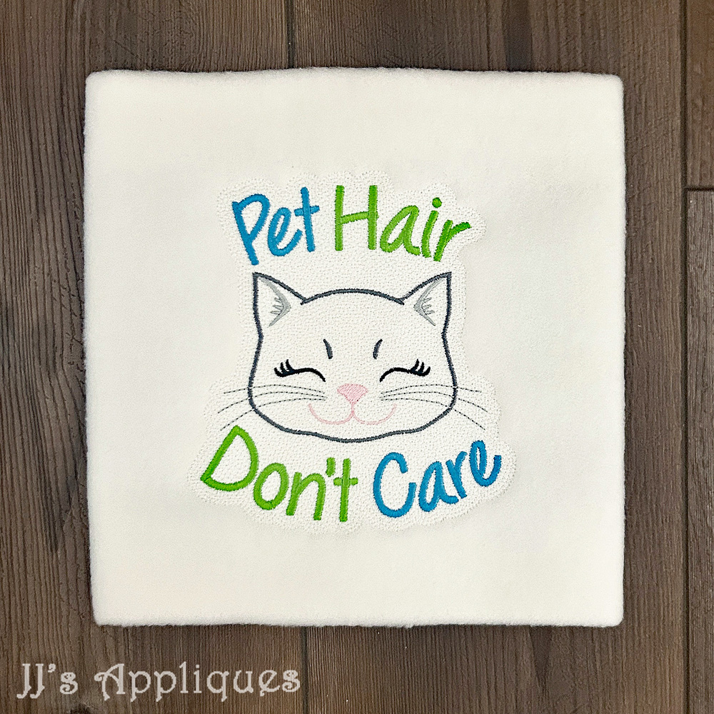 Pet Hair Don't Care Blanket Saying - Cats - Image 2