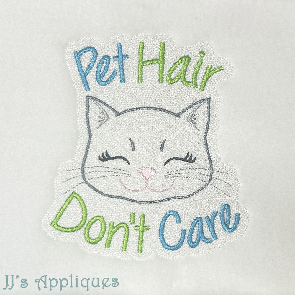 Pet Hair Don't Care Blanket Saying - Cats